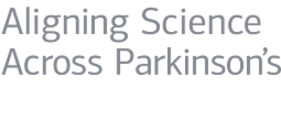 Aligning Science Across Parkinson's Logo Text
